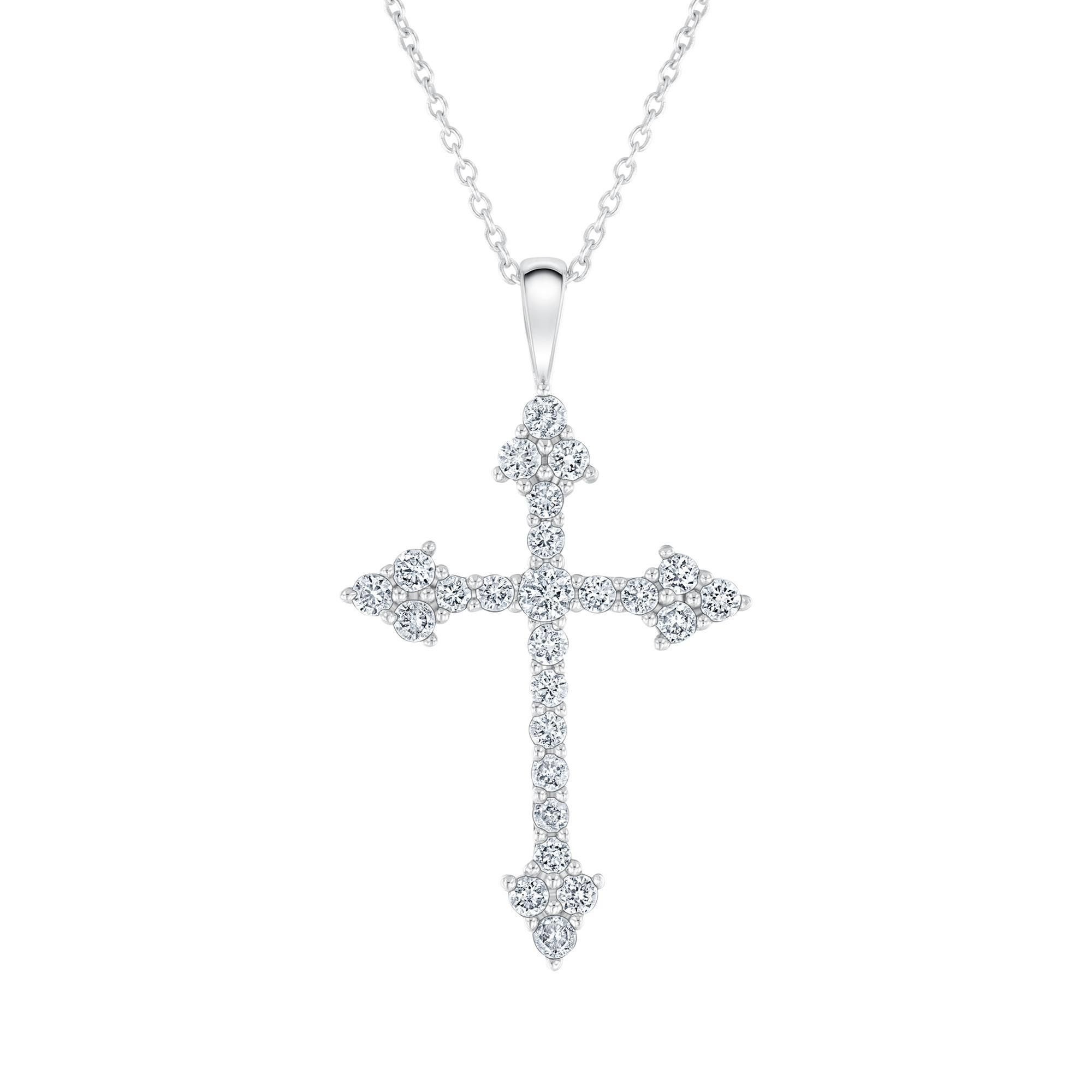 Подвеска CATHOLIC (серебро/ фианиты)