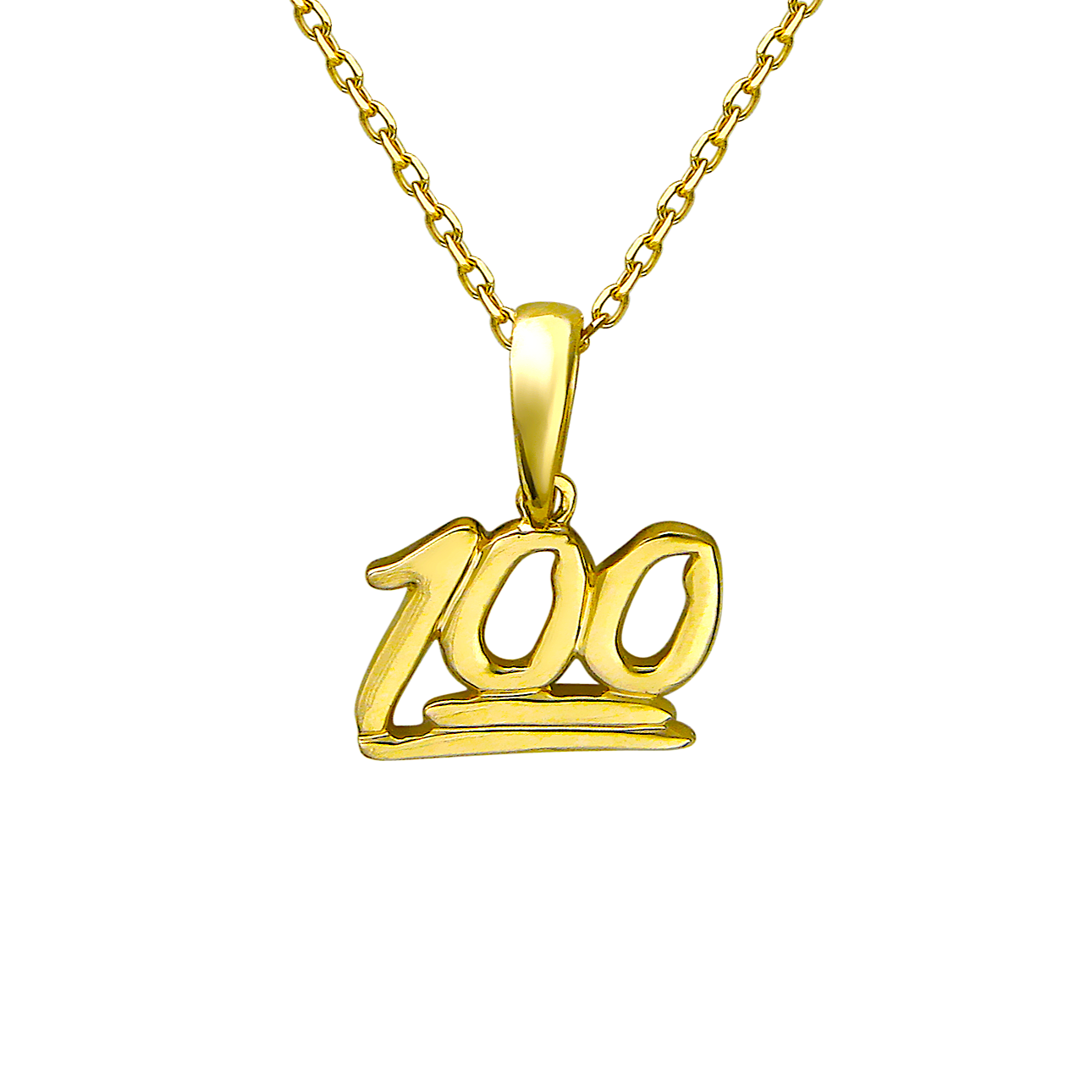Кулон из жёлтого золота 100