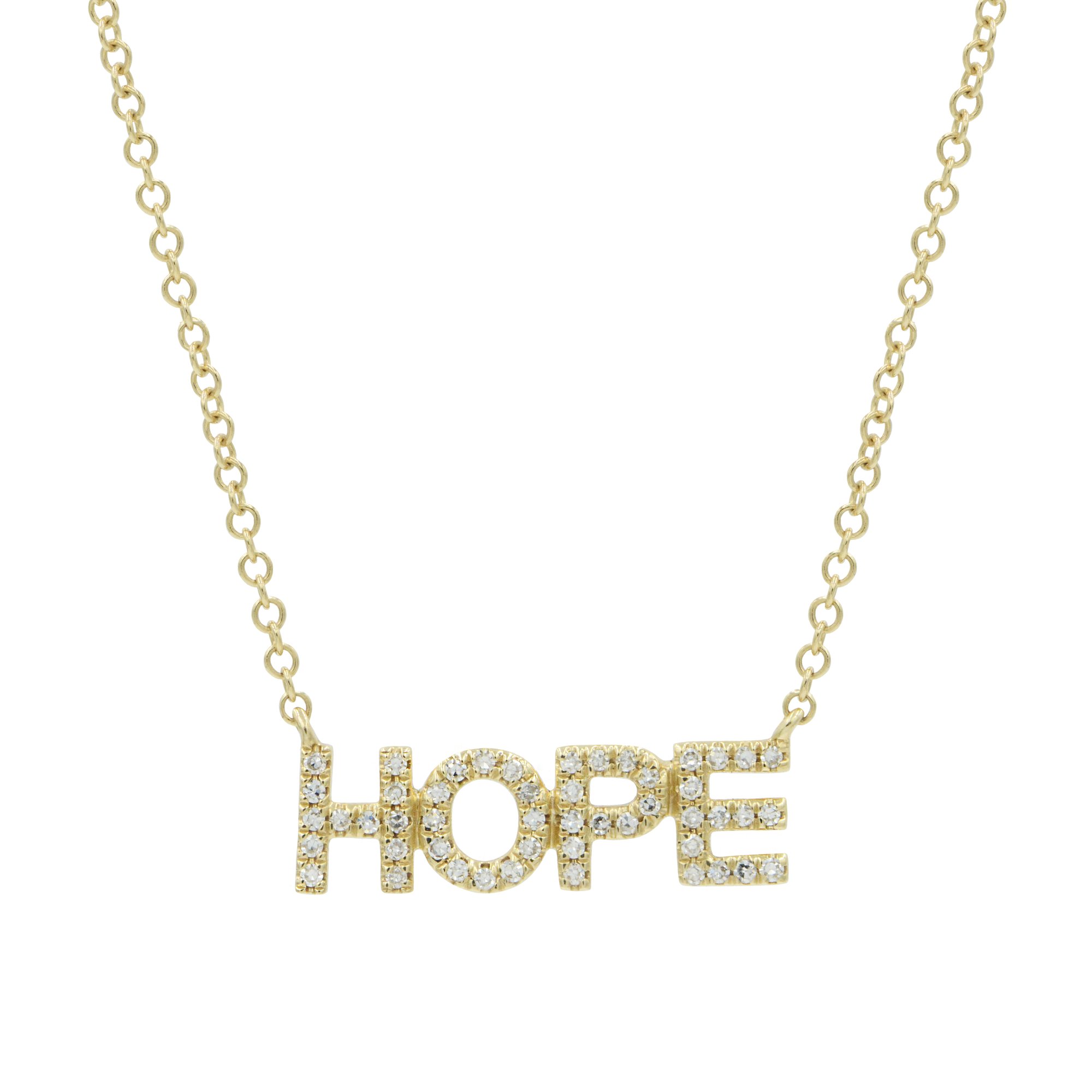 Колье HOPE (желтое золото/ бриллианты)