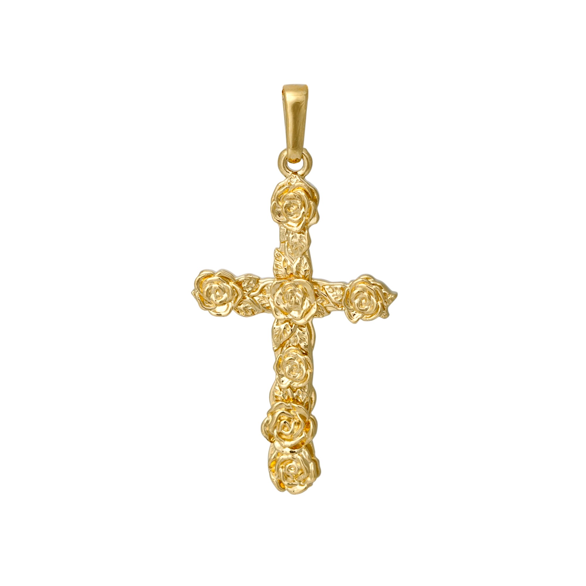 Подвеска HOLY ROSE (желтое золото)