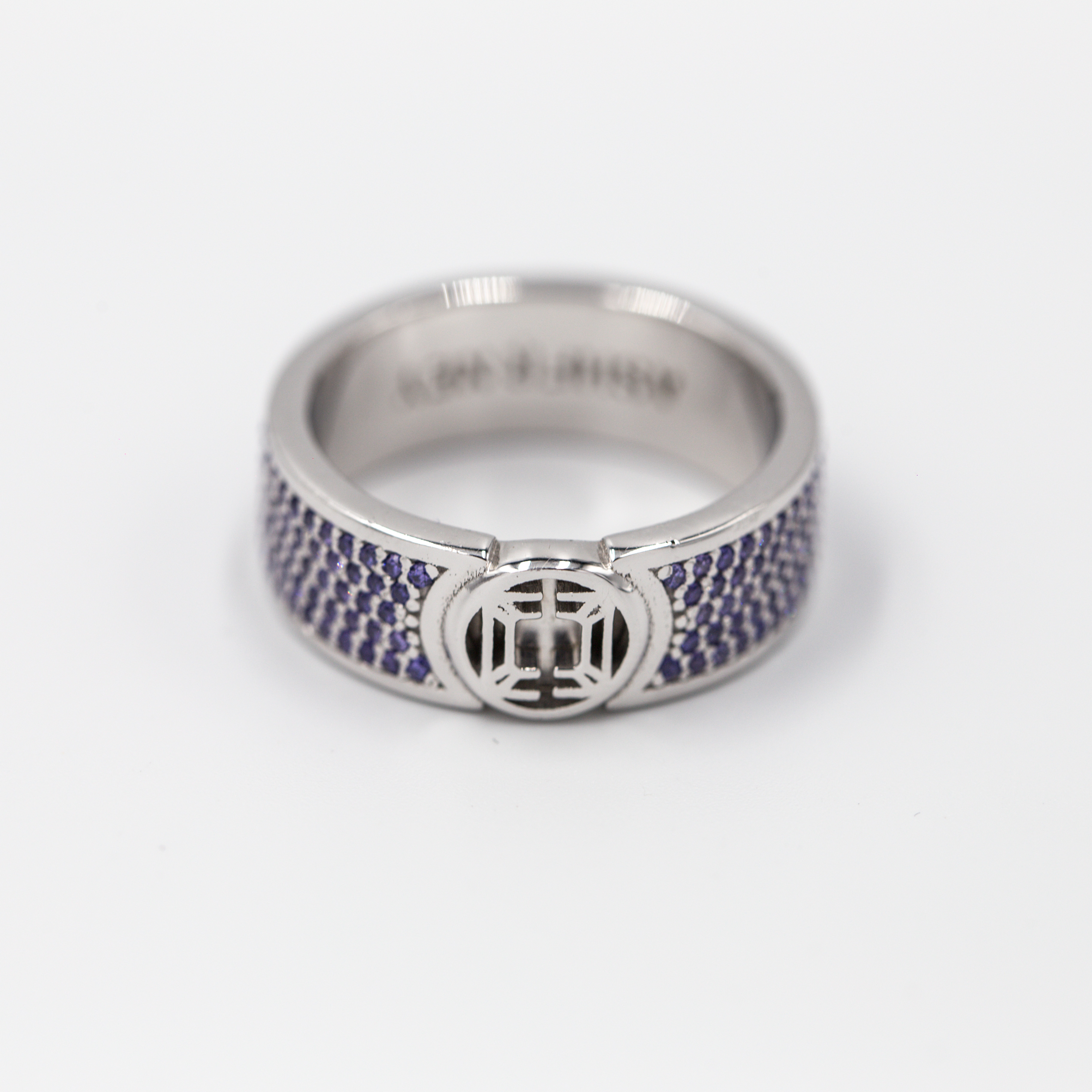 Кольцо CIRCLE LOGO AN SILVER из серебра с фианитами