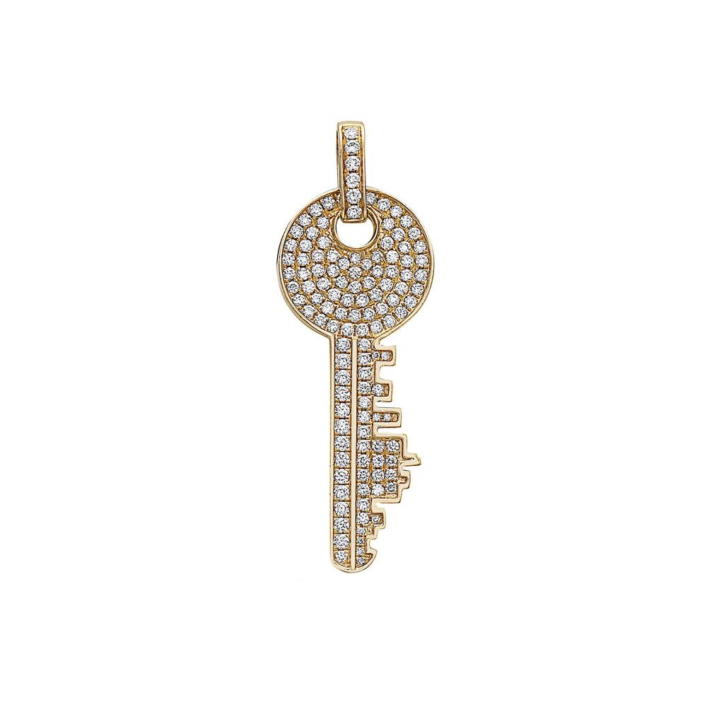Подвеска GOLDEN KEY (желтое золото/ бриллианты)