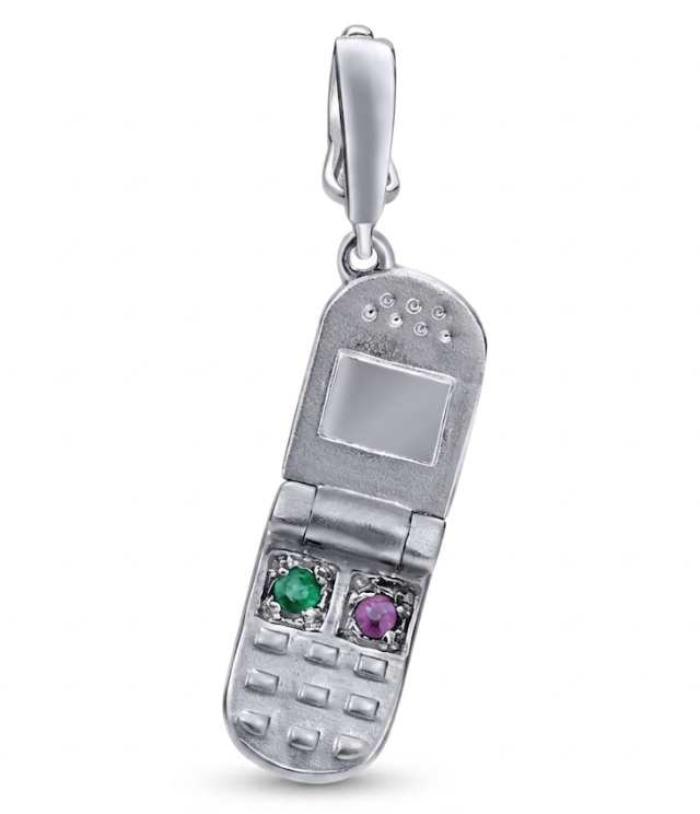 Подвеска TRAPHONE из серебра с фианитами