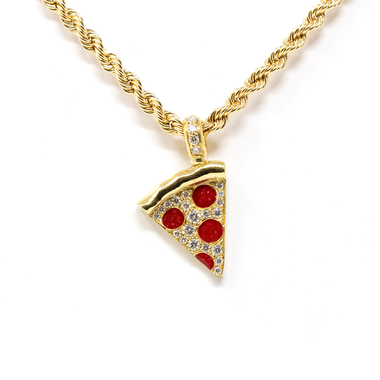Подвеска SLICE из золота с бриллиантами