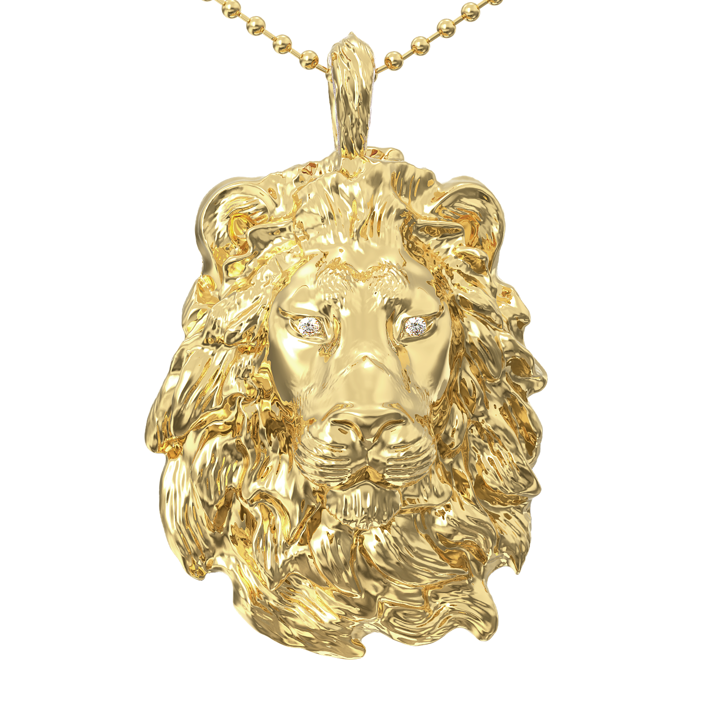Подвеска LION KING YG из желтого золота с бриллиантами