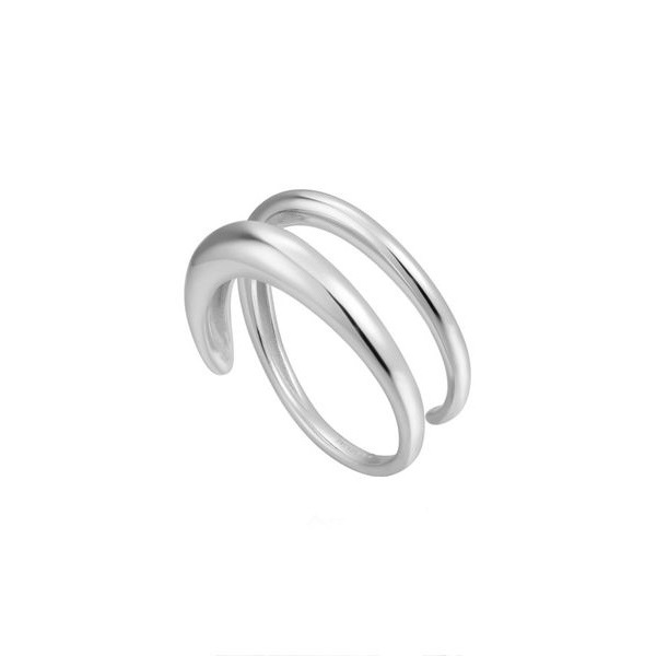 Кольцо SWIRL (белое золото)