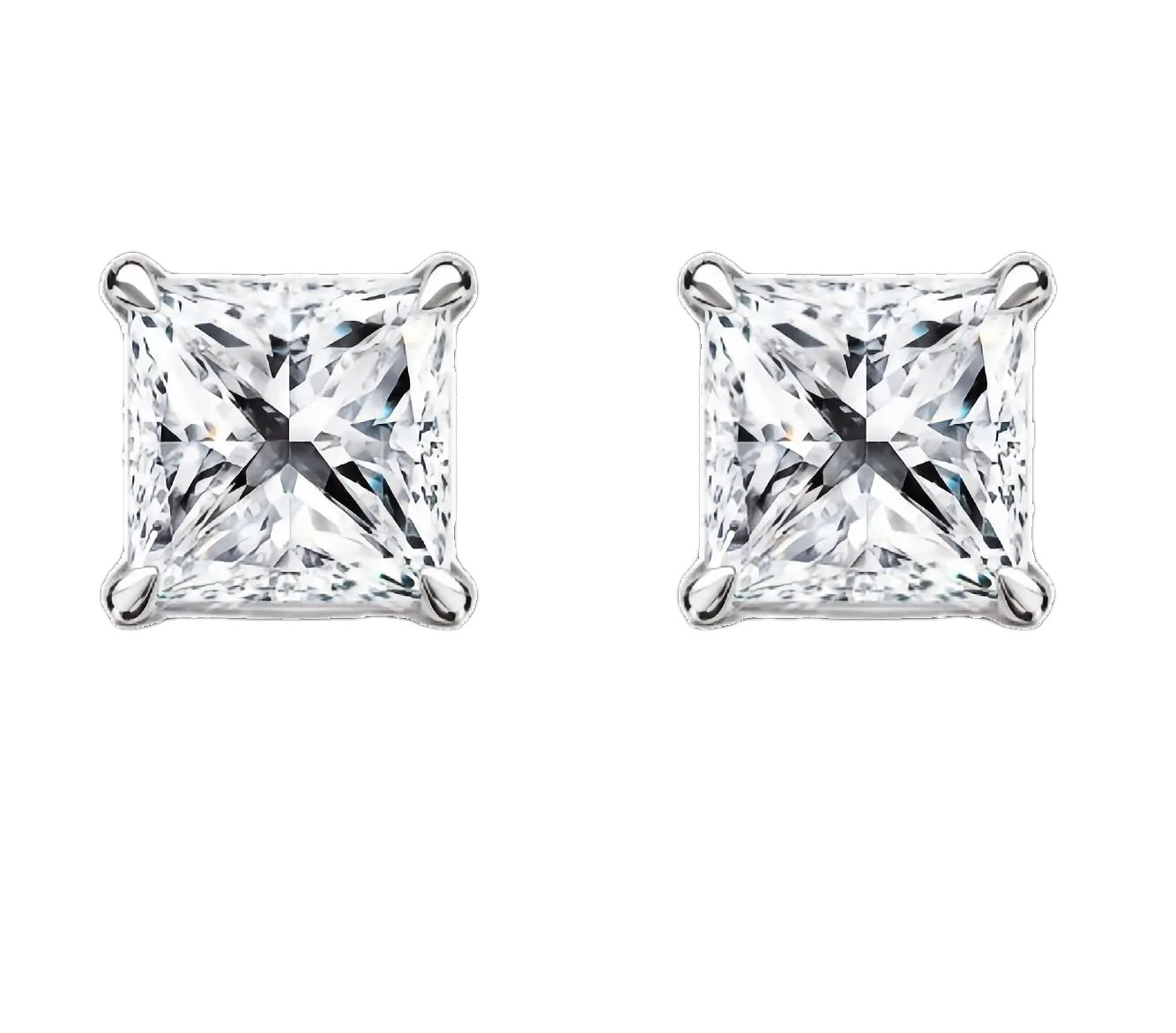 Пусеты Princess 0.5 ct