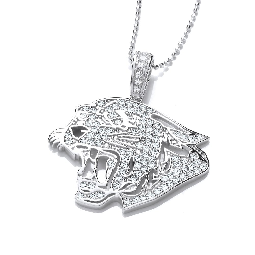 Подвеска KITTY из серебра с фианитами