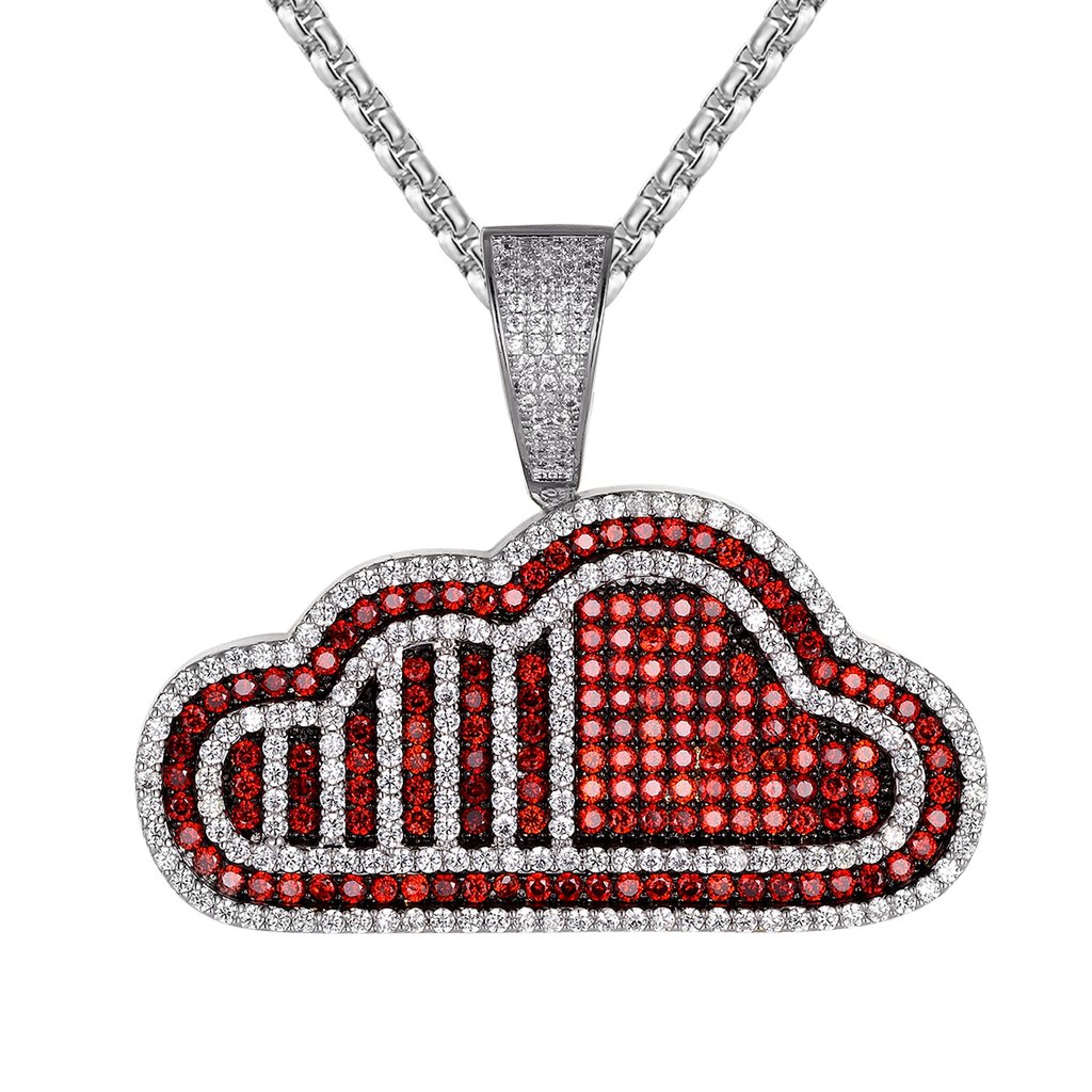 Подвеска CLOUD (серебро/ фианиты)