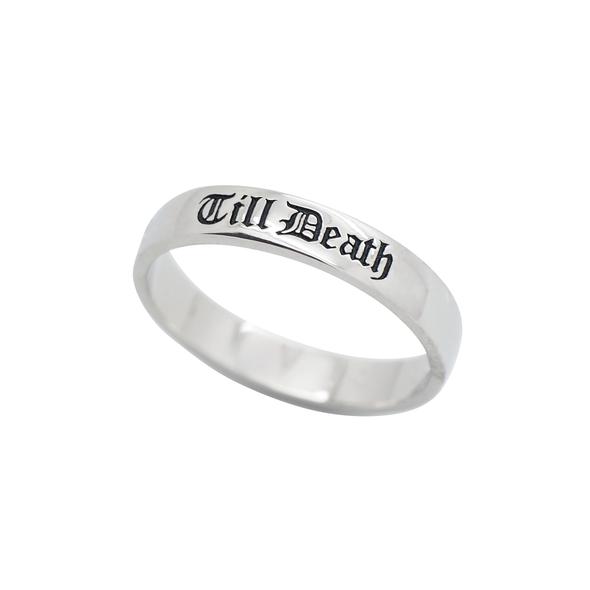 Кольцо TILL DEATH (серебро)