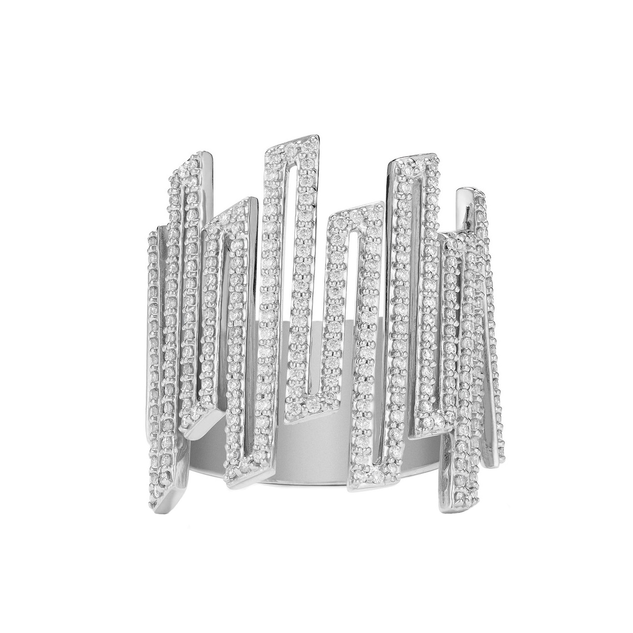 Кольцо MAGNIFIC CITY из серебра с фианитами