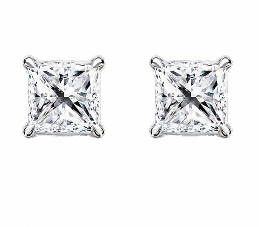 Пусеты Princess 0.5 ct