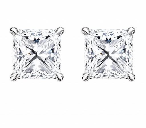 Пусеты Princess 1 ct