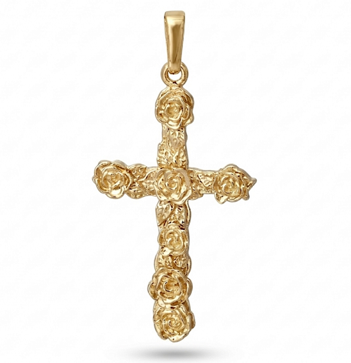 Подвеска HOLY ROSE (желтое золото)