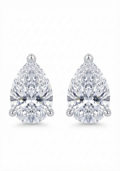 Пусеты Pear 0.7 ct