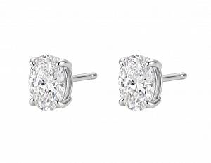 Пусеты Oval 0.7 ct