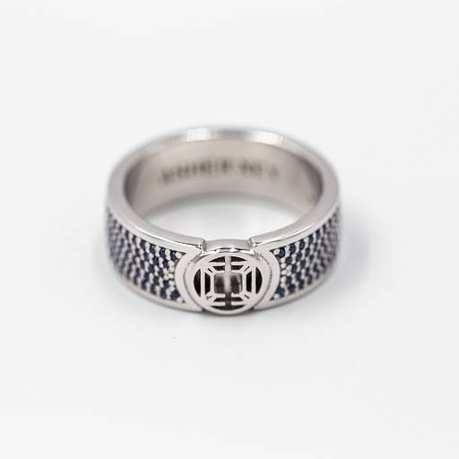 Кольцо CIRCLE LOGO AN SILVER из серебра с фианитами