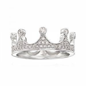 Кольцо HEIR из серебра с фианитами