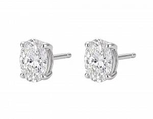 Пусеты Oval 1 ct