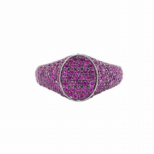 Кольцо PURPLE SWAG из золота с аметистом