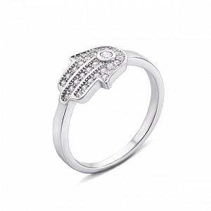 Кольцо HAMSA (серебро/ фианиты)