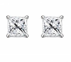 Пусеты Princess 0.5 ct