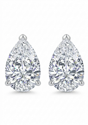 Пусеты Pear 1 ct