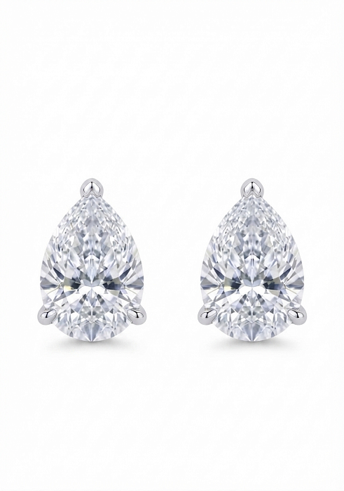 Пусеты Pear 0.5 ct