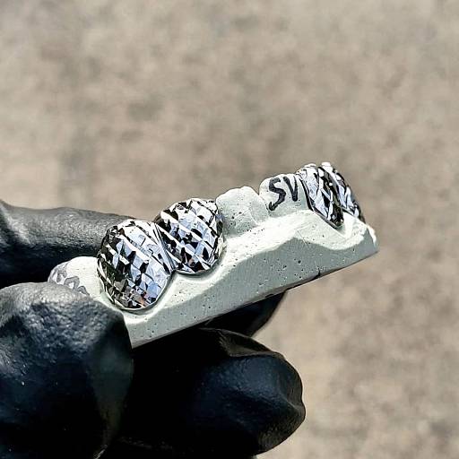 Гриллз DIAMOND CUT из серебра