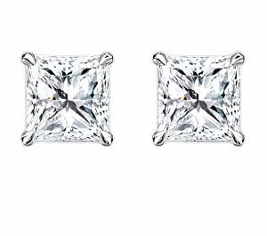Пусеты Princess 0.7 ct