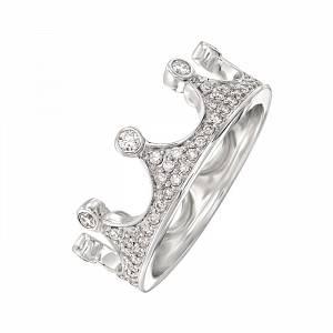 Кольцо HEIR из серебра с фианитами